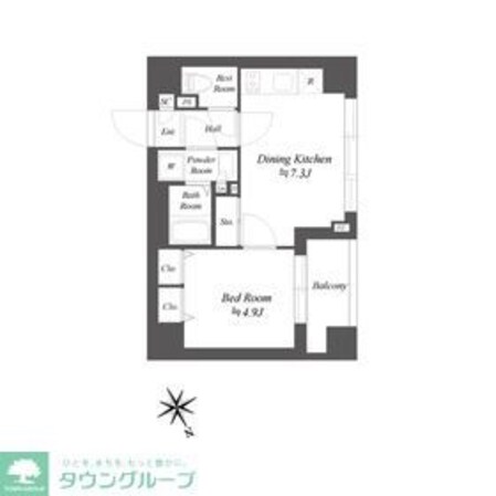 ブランシエスタ品川大井町パークエッジの物件間取画像